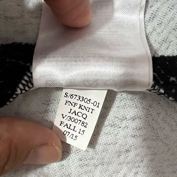 Banana Republic Black Pleated Tulip Swing Plus Size Black/white Skirt Size 14 - Picture 12 of 14